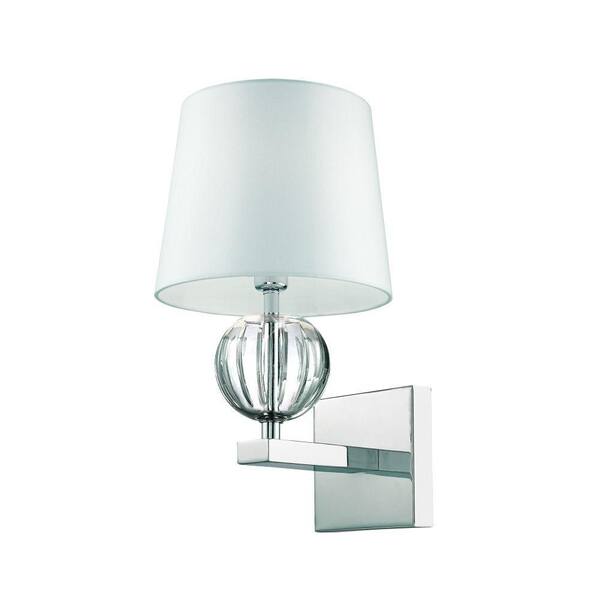 Unbranded Speranza Collection 1-Light Chrome Wall Sconce-DISCONTINUED