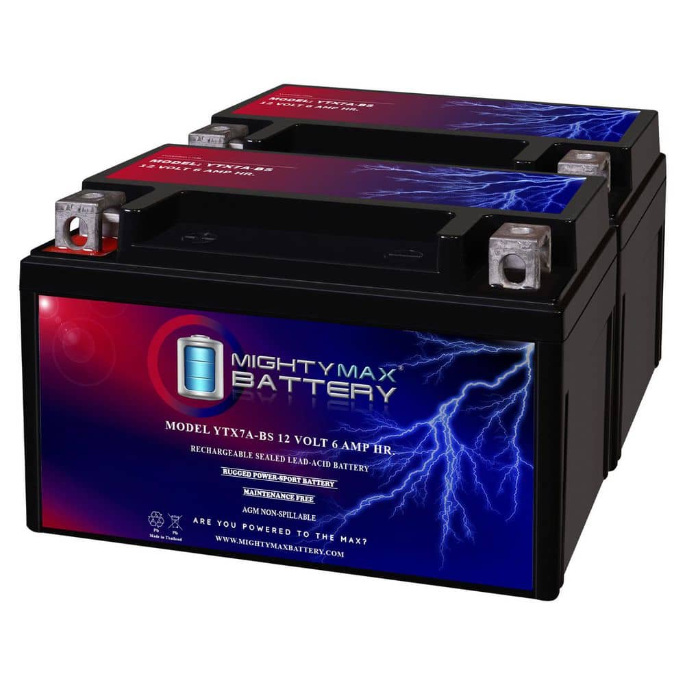 MIGHTY MAX BATTERY YTX7A-BS Replacement Battery for Duralast Gold