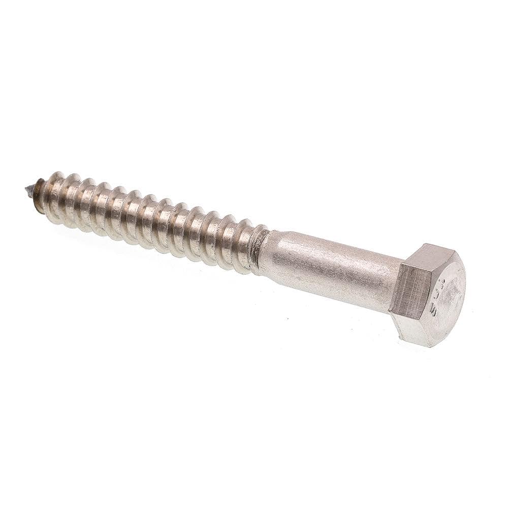 Grip Fast® 1/2" X 4" Grade 2 Stainless Steel Hex Head Lag Screw - 5 Count At - View #12
