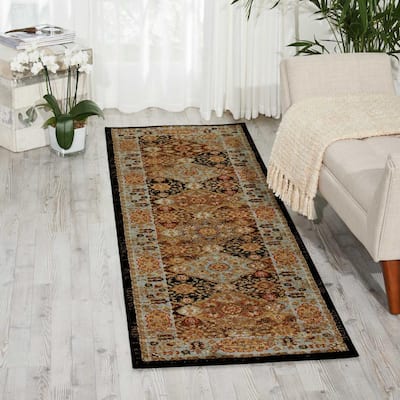 Nourison Ck206 Linear Glow Sumac Runner Area Rug 2-Feet 3-Inches by 7-Feet 6-Inches 2'3 x 7'6 