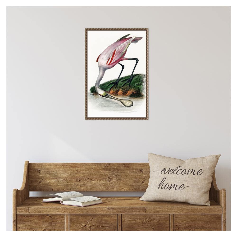 Small Nautical Crane Print on Canvas with Float Frame