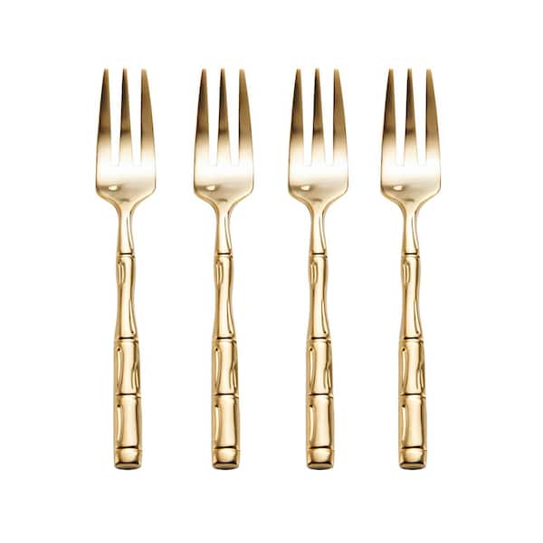 Wallace Gold 18/10 Stainless Steel Cocktail Fork Set (Service for 4)