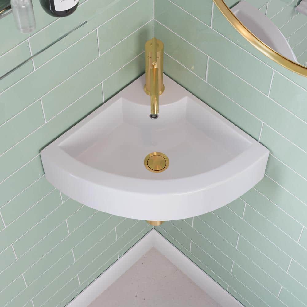 DeerValley 36" Rectangular Single Bathroom Vanity Top In White With