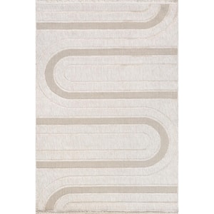 (D438) Jardel Blush Tufted Area Rug With Non-Slip Back, 8x10