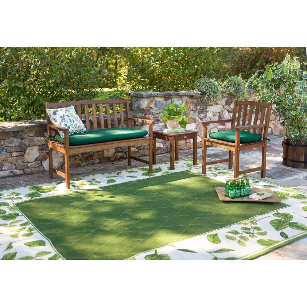 Lancaster Evergreen 21.9" Eucalyptus Wood Outdoor Side Table