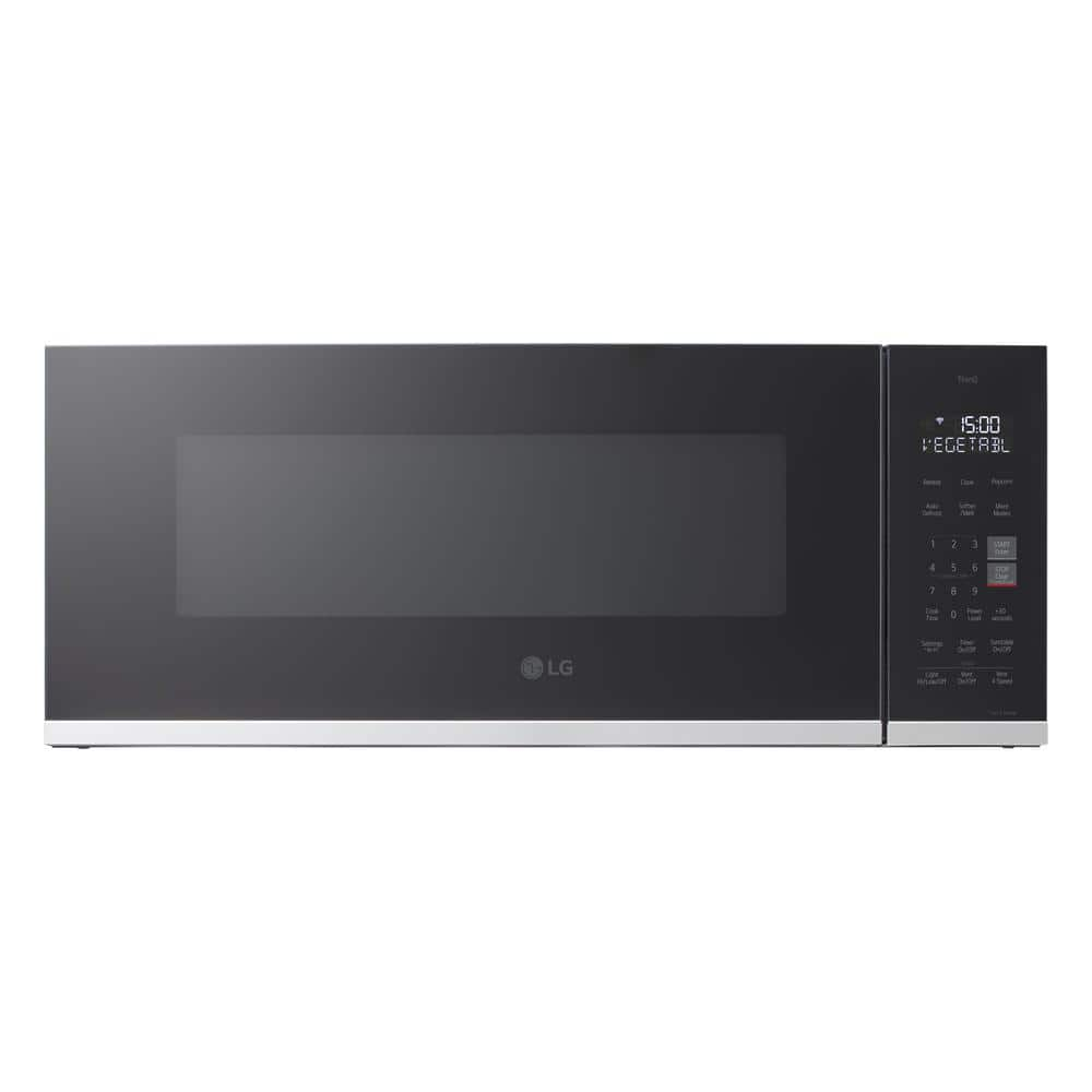 LG 1.3 cu. ft. 30 in. W Low Profile Over the Range Microwave Oven with EasyClean in PrintProof Stainless Steel 1000- Watt