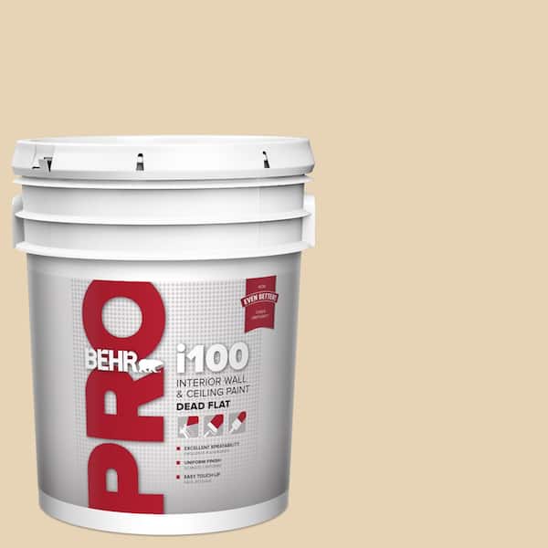 BEHR PRO 5 gal. #PPU7-18 Sand Pearl Dead Flat Interior Paint