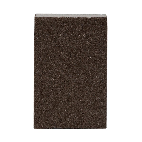 Photo 1 of 2-5/8 in. x 4 in. x 1 in. 80 Grit Medium/120 Grit Fine Sanding Sponge 4 pk 