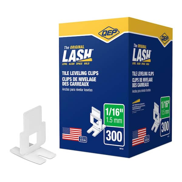 LASH White 1/16 in. Clip, Part A of 2-Part Tile Leveling System 300-Pack