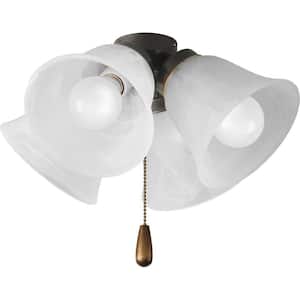 Fan Light Kits Collection 4-Light Antique Bronze Ceiling Fan Light Kit