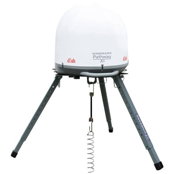 Winegard Pathway X1 Ultra-Compact Automatic Portable Satellite TV Antenna with DISH ViP211z Receiver