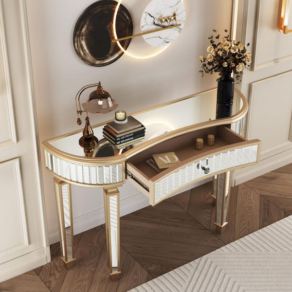 ミラーコンソール★ミラードファニチャー Mirrored - Console Tables - The Home Depot