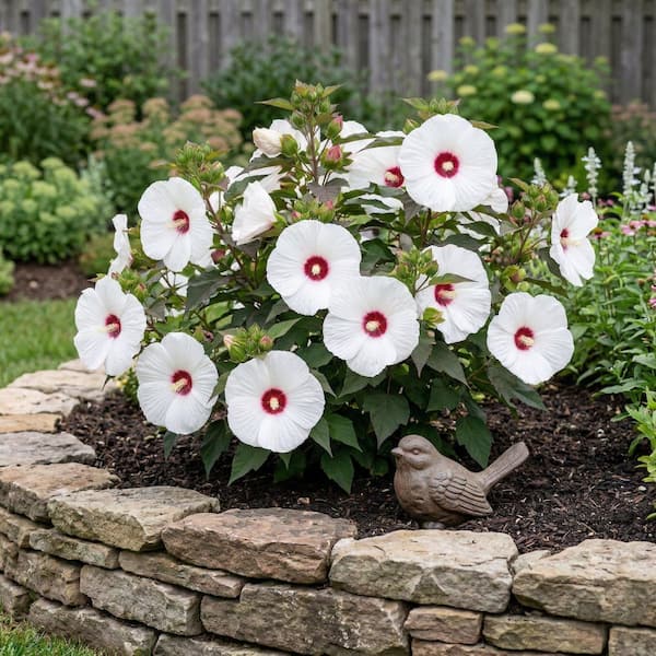national PLANT NETWORK Bare Root Hibiscus Head Over Heels Dream