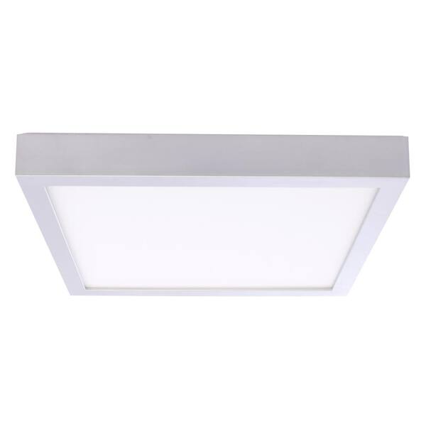 Bulbrite 20-Watt Silver Integrated LED 9 in. Ceiling Flush Mount