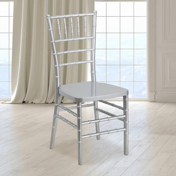 Flash Furniture フラッシュファニチャー キアバリチェア シルバー Flash Furniture Hercules Silver Resin Hospitality and Event