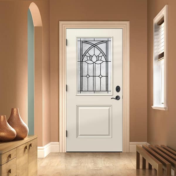 37.75'' x 81.5'' Glass Wood Front Entry Doors