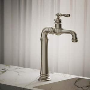 Artifacts Gentleman's Single-Hole Single-Handle Bathroom Faucet in Vibrant Brushed Nickel