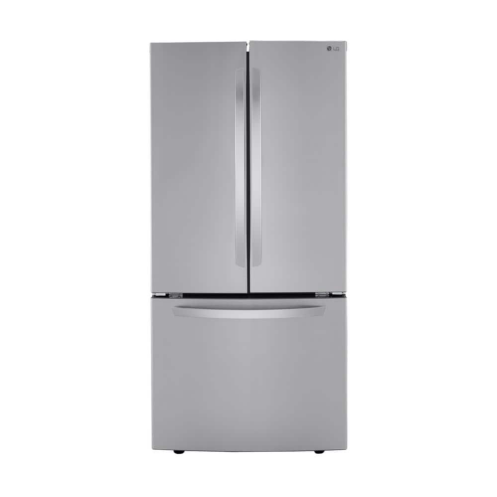 LG – 25.1 Cu. Ft. French Door Refrigerator with Ice Maker – Stainless steel