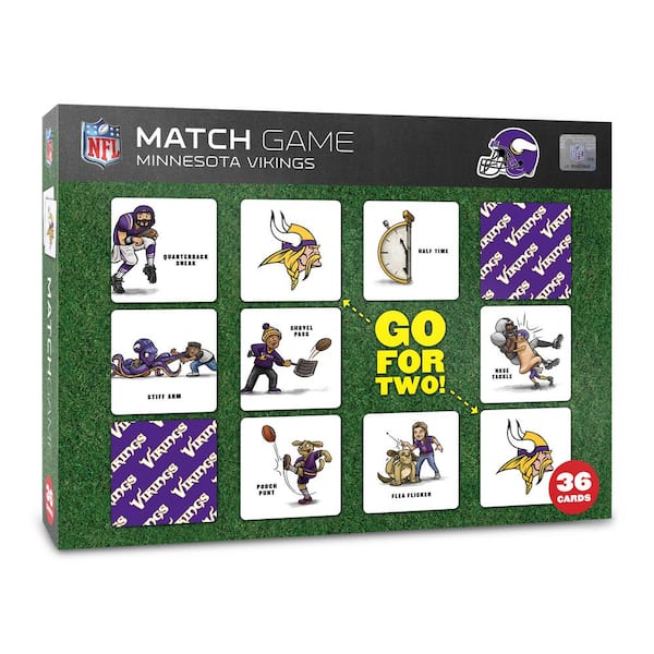 YouTheFan NFL Minnesota Vikings Licensed Memory Match Game 2501611 - The  Home Depot