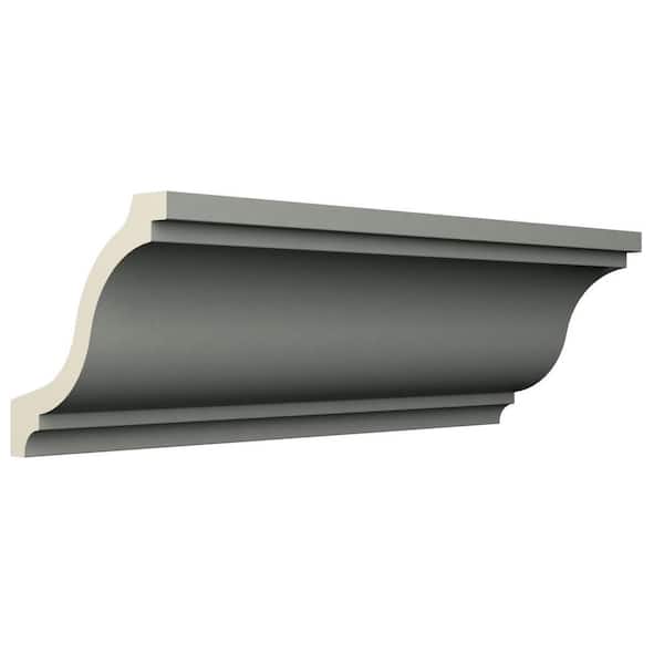 Ekena Millwork Morgan 3.125 in. D x 4.5 in. W x 96 in. L Polyurethane Crown Moulding