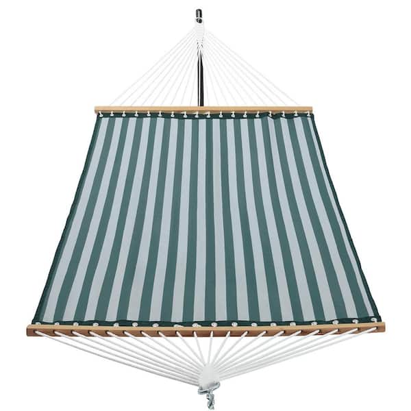 UPHA 11 ft. Textilene Hammock Bed Hammock with Spreader Bar Hammock in Green