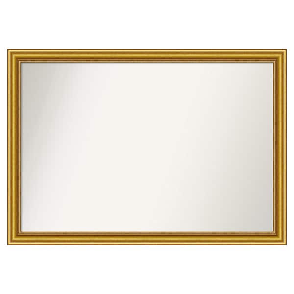 Amanti Art Townhouse Gold 43.75 in. x 30.75 in. Custom Non-Beveled Wood Framed Batthroom Vanity Wall Mirror