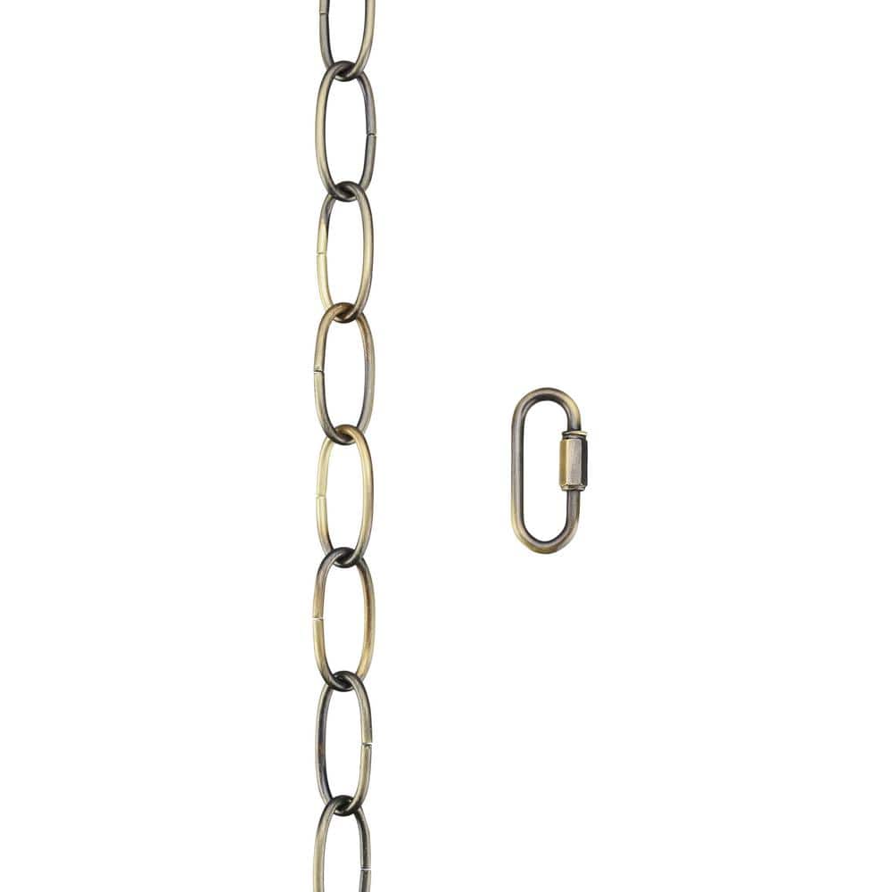 Antique Brass 72" Heavy Duty Chain with Quick Link Connector