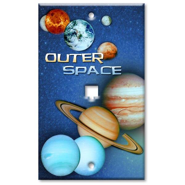 Art Plates Outer Space Phone Jack Wall Plate