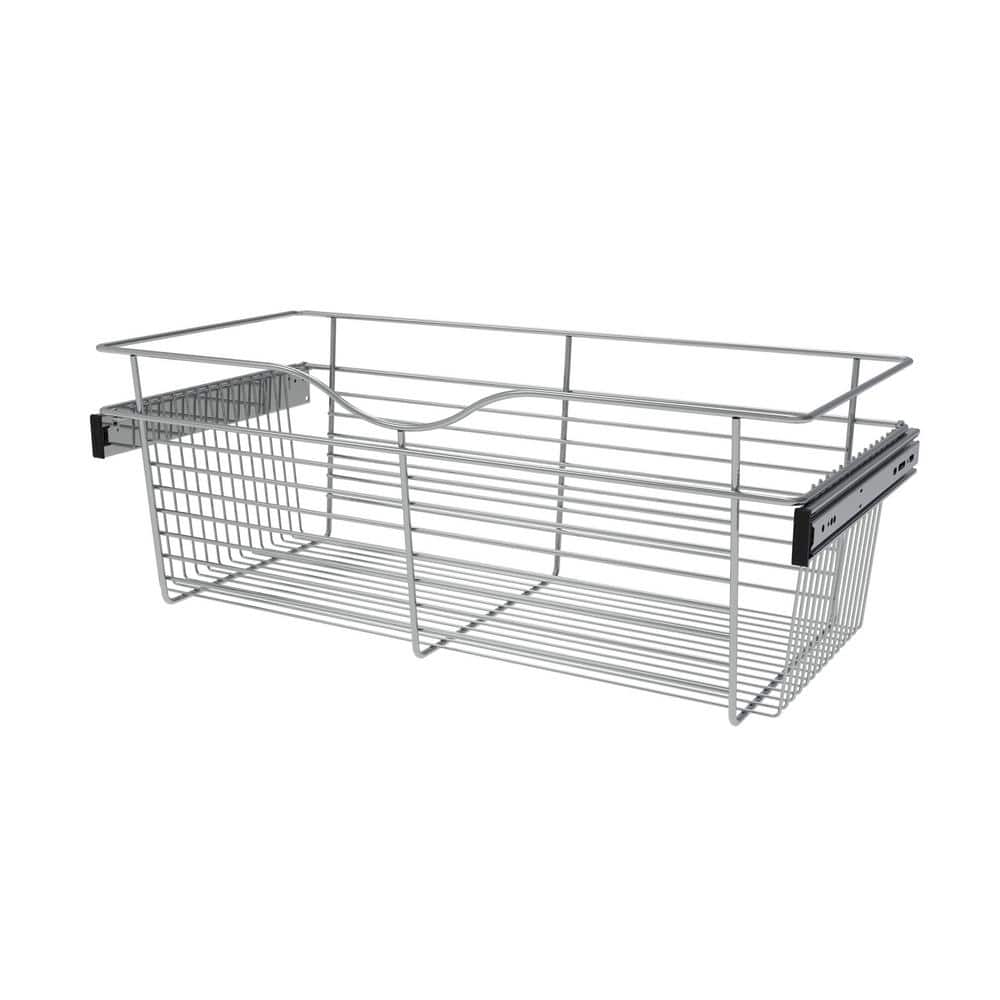 RevAShelf 11 in. H x 30 in. W Chrome Steel 1Drawer Wide Mesh Wire