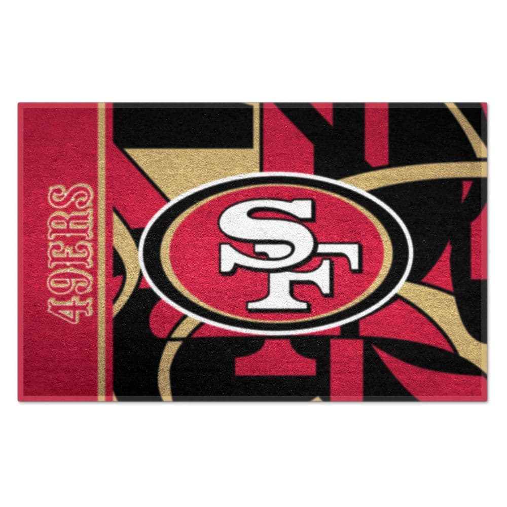 FANMATS NFL - Atlanta Falcons Black and Red Nylon 18 in. x 18 in. Carpet Tile (20 Tiles/Case)