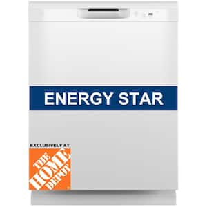 24 in. Built-In Tall Tub Front Control White Dishwasher with 60 dBA, ENERGY STAR