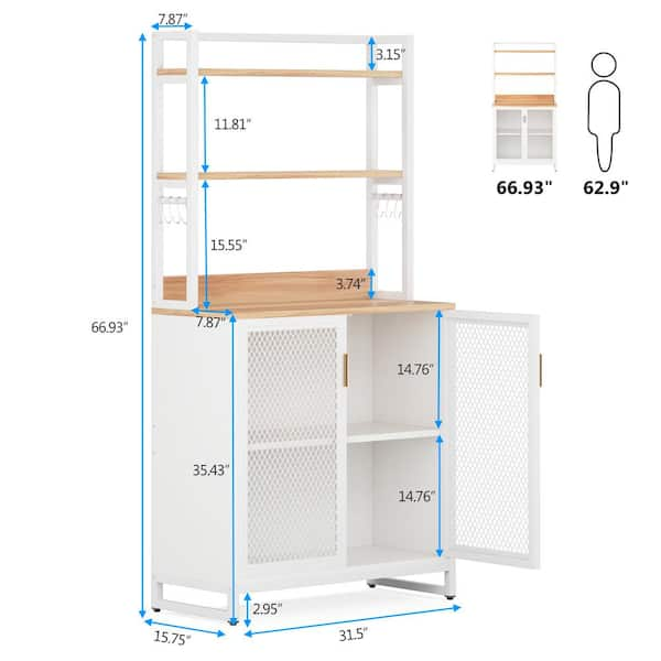 1pc Air Fryer Rack, Spice Rack, Kitchen Appliance Storage, Kitchen Rack,  Kitchen Gadgets and Kitchen Organization, Rack for Rice Cooker, Coffee  Maker, Stand Mixer, and Blender, with Enough Height, white