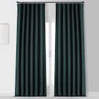 NIght Ranger Green Placid Thermal Blackout Curtain Pair - 50 in. W x 108 in. L (2 Panels)