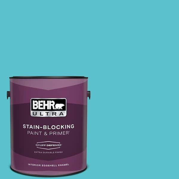 BEHR ULTRA 1 gal. #510B-5 Jamaican Sea Extra Durable Eggshell Enamel Interior Paint & Primer