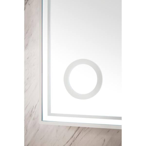 James Martin Vanities Tampa 39-3/8 x 29-1/2 Framed Bathroom Mirror Matte  Black