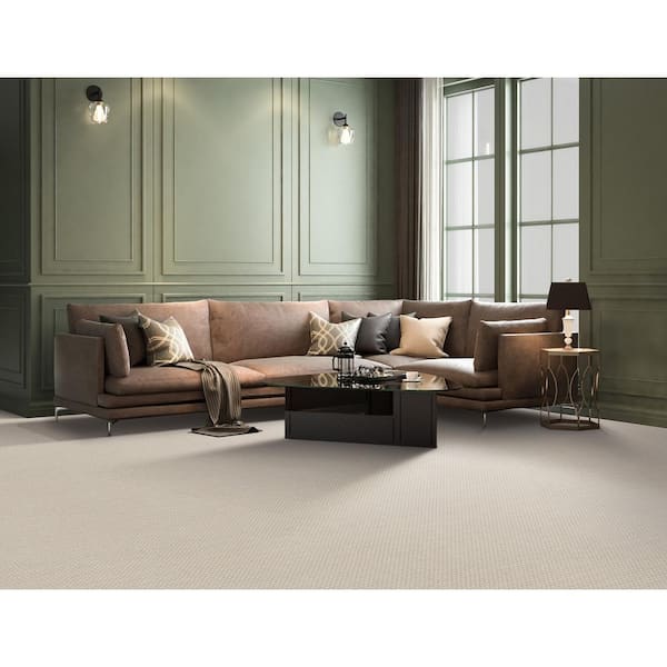 Thornbrook - Jazz - Beige 45 oz. TwistX SD PET Loop Installed Carpet