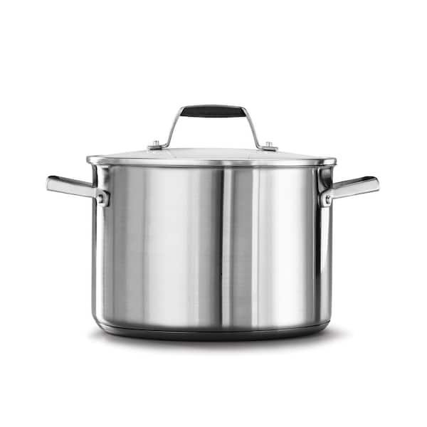 Calphalon Select 5 qt. Round Stainless Steel Dutch Oven with Glass