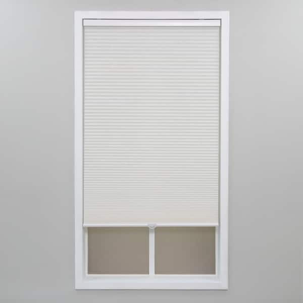 Perfect Lift Window Treatment White Cordless Light Filtering Polyester Cellular Shades - 20 in. W x 48 in. L