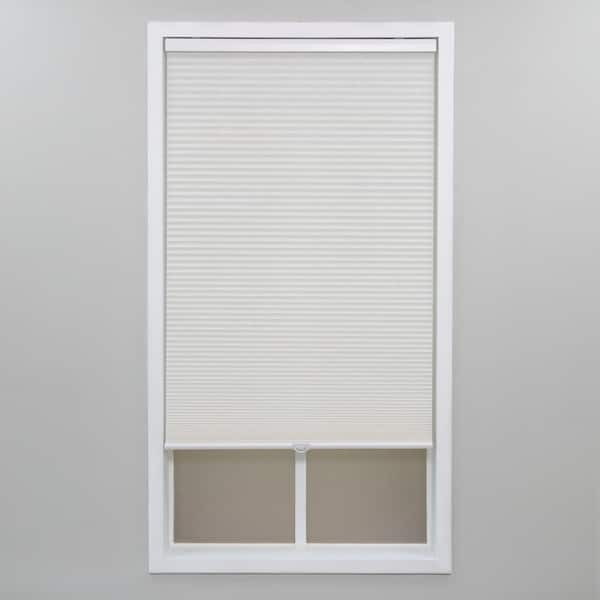 Perfect Lift Window Treatment White Cordless Light Filtering Polyester Cellular Shades - 24.5 in. W x 48 in. L