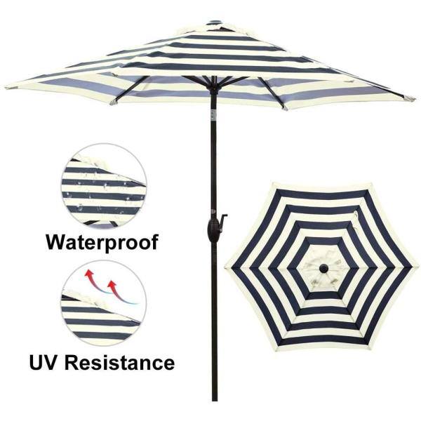 Black and Cream Stripe Abba Patio 9' Patio Umbrella Market Umbrella Outdoor Table Umbrella with Push Button Tilt & Crank for Patio Black and Cream Stripe Abba Patio 9' Patio Umbrella Market Umbrella Outdoor Table Umbrella with Push Button Tilt & Crank for Patio