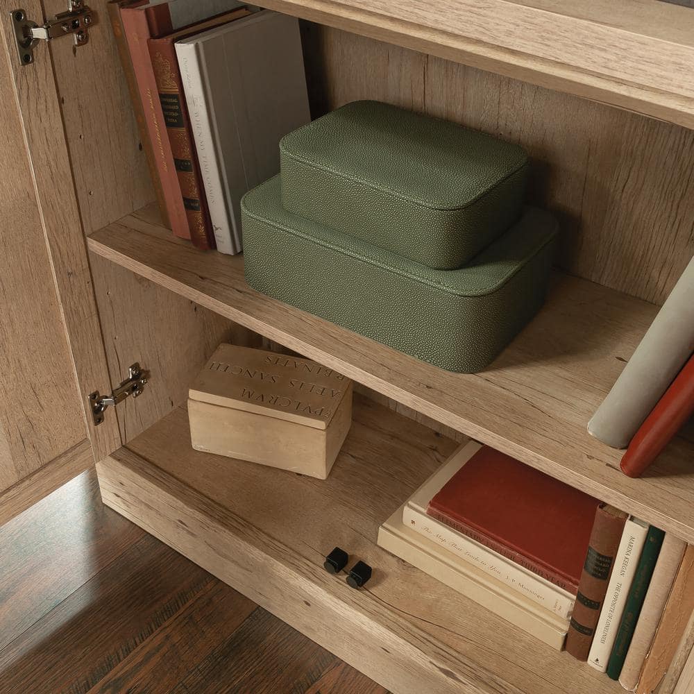 Prime Oak Adjustable Kids Bookcase with Black Hardware