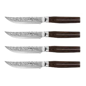 DAMASHIRO EMPEROR 4.5 in. Stainless Steel Full Tang Steak Knife Set of 4