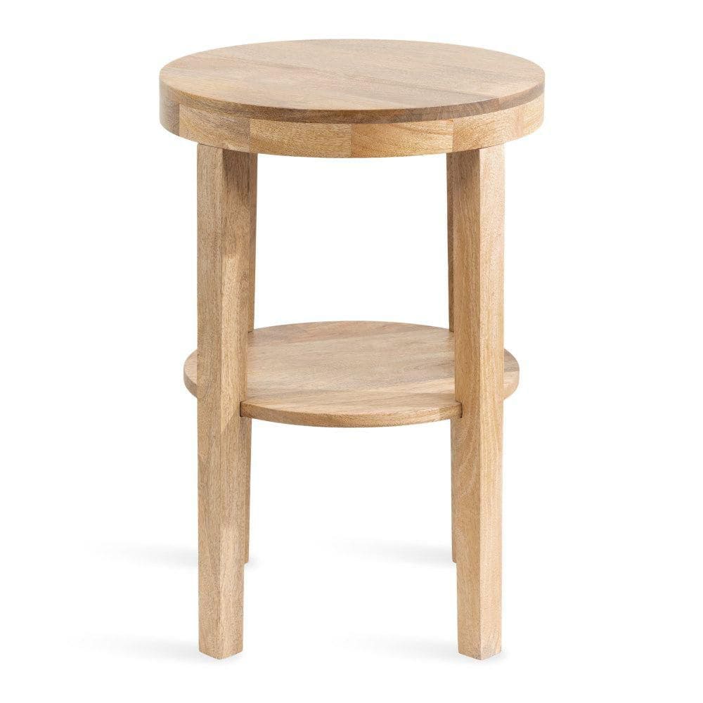 Talcott 16 in. Natural Round Solid Wood End Table - thumbnail 7