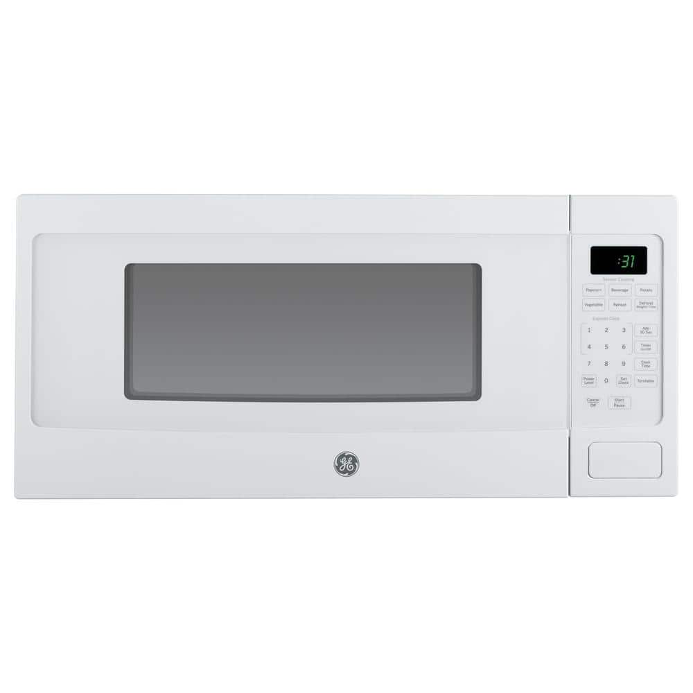 Profile 1.1 cu. ft. Countertop Microwave in White with Sensor Cooking