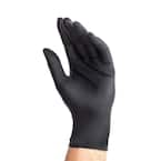Black Disposable Nitrile Gloves Pop-N-Go (80-Count)