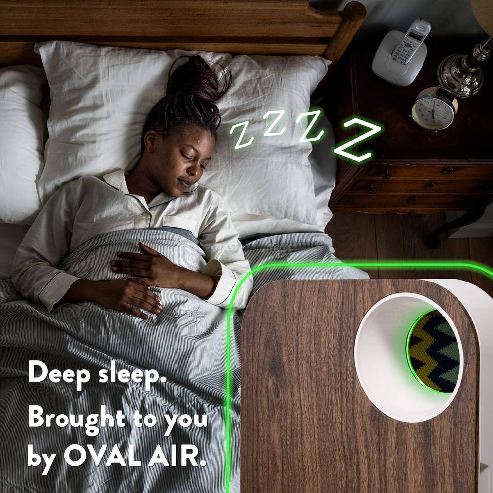 Dark Wood 3-Stage H13 True HEPA Air Purifier for 600 sq. ft.