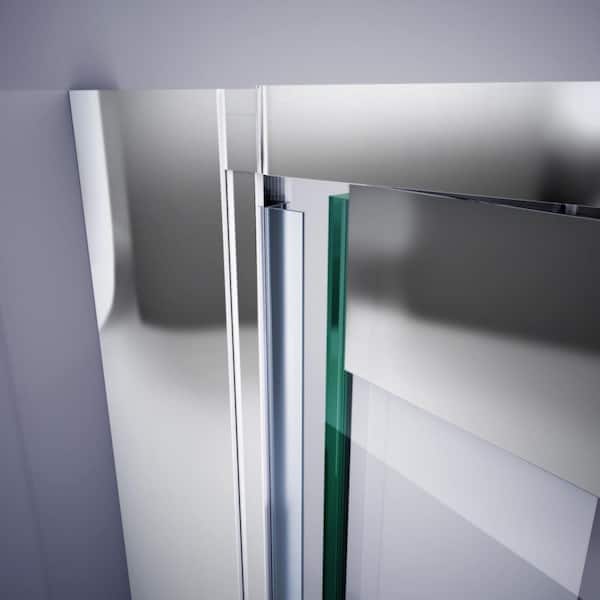 DreamLine JT013B, Clear Inline Strike for an Extruded Profile, 76 in. Length, for 3/8 in. (10 mm.) Glass Shower Door