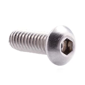 1/4 in.-20 x 3/4 in. Grade 18-8 Stainless Steel Hex Allen Drive Button Head Socket Cap Screws (10-Pack)
