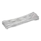 3/16 in. x 100 ft. Polyester Braided Outdoor Clothesline, White