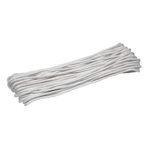 3/4" White Flat/ Flatbraid Nylon Rope Sold by the Yard 